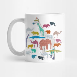 Day at the Safari Park Pattern Mug